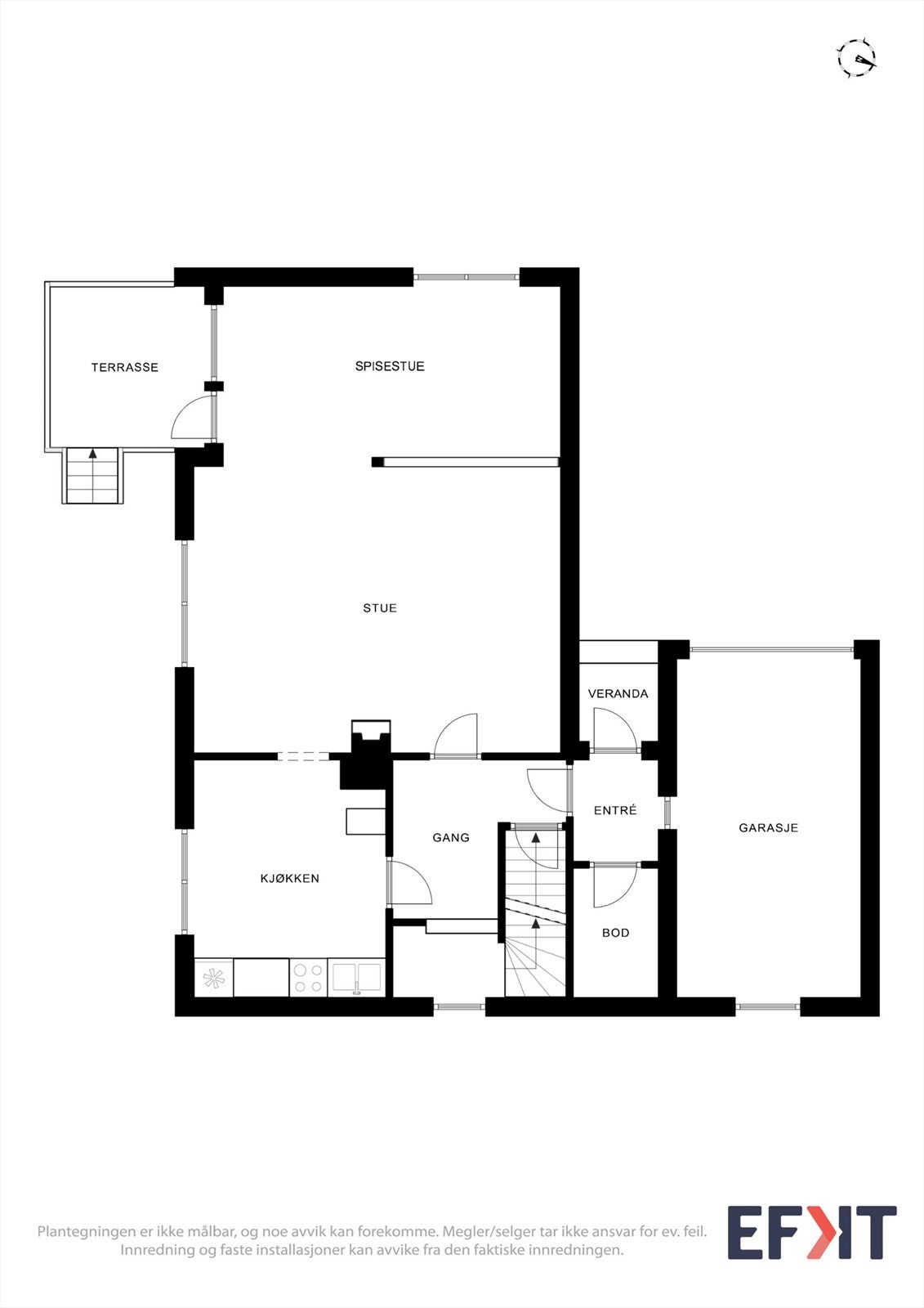 Plantegninger 1.etg. Galleribilde