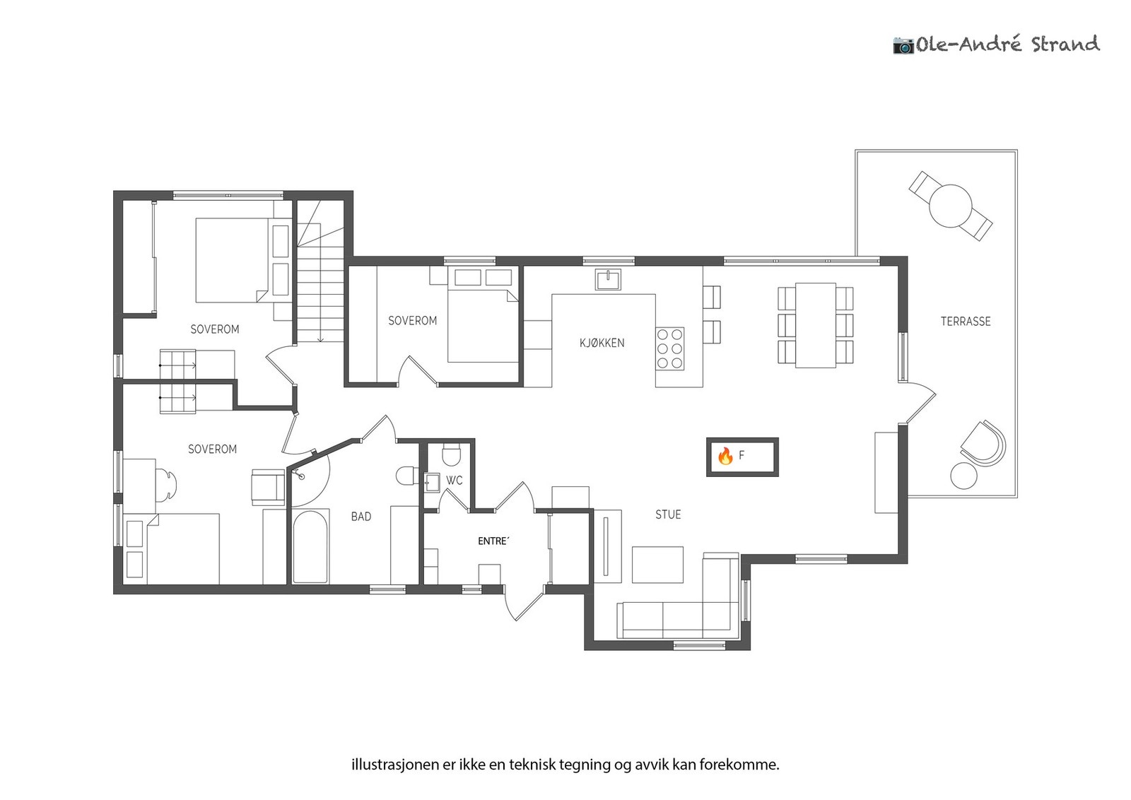 Plantegning 1.etg. Galleribilde