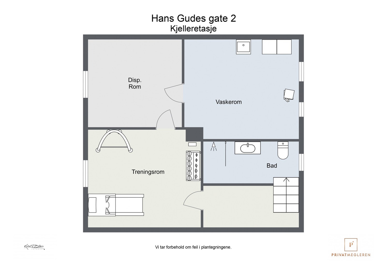 Plantegning kjeller Galleribilde