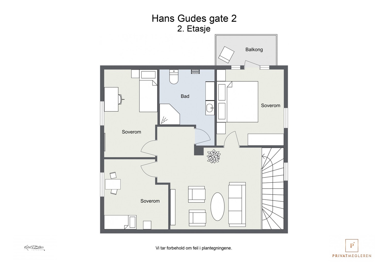 Plantegning 2. etasje Galleribilde