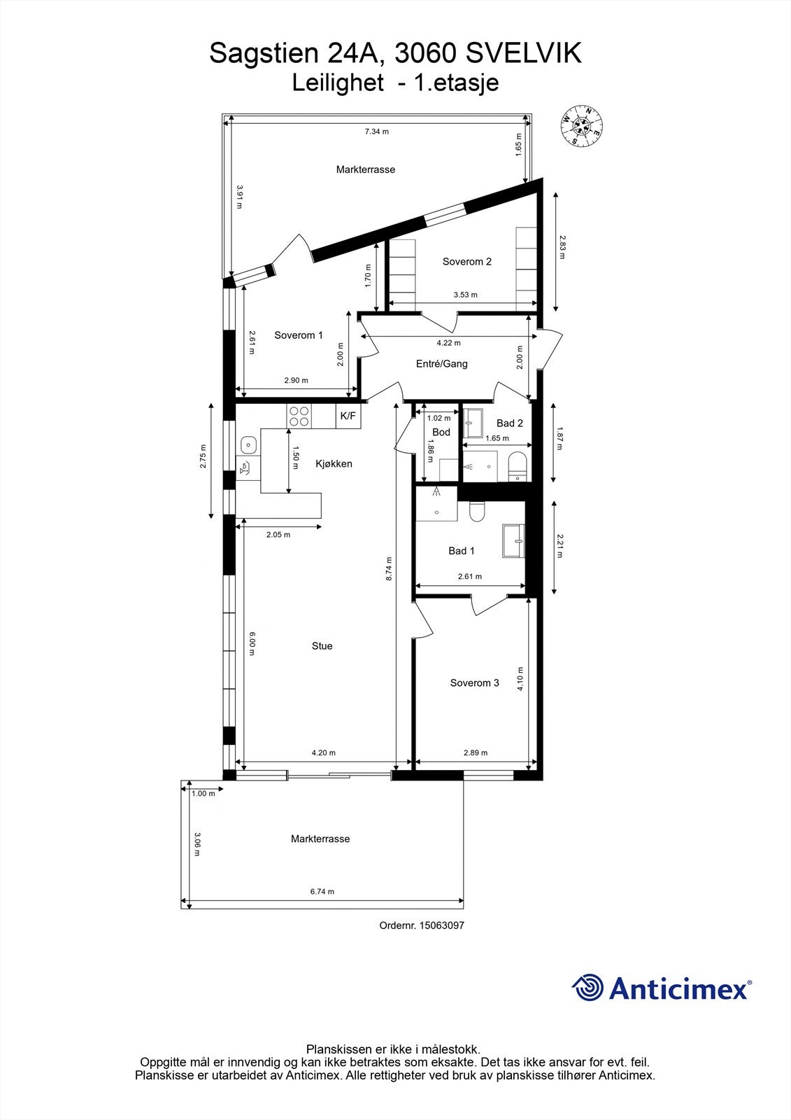 Plantegning - 1. etasje Galleribilde