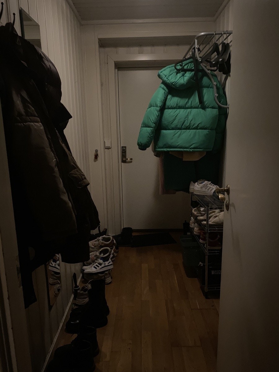 Inngang. Uten skohyller for øyeblikket:) Galleribilde