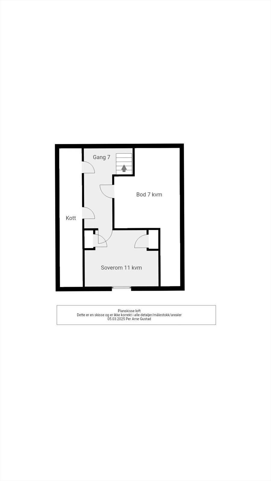 Plantegning - Loft Galleribilde