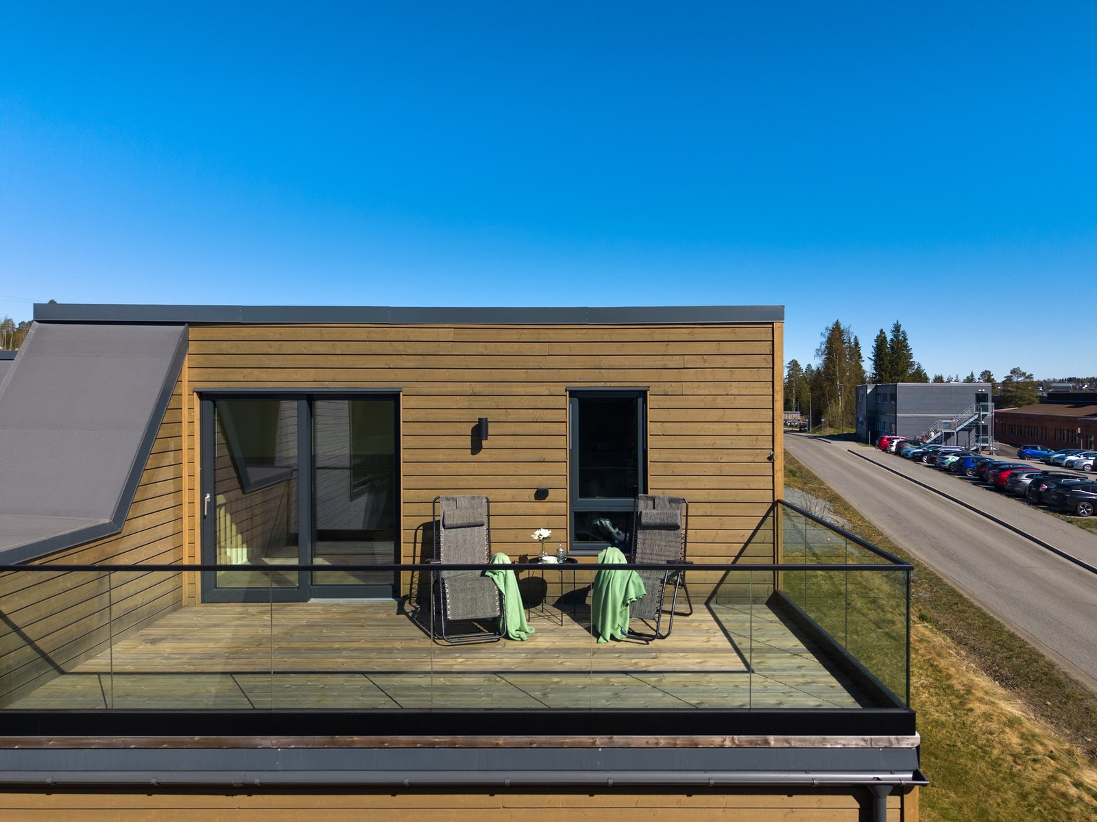 Her kan du nyte solen på egen takterrasse/ balkong. Galleribilde