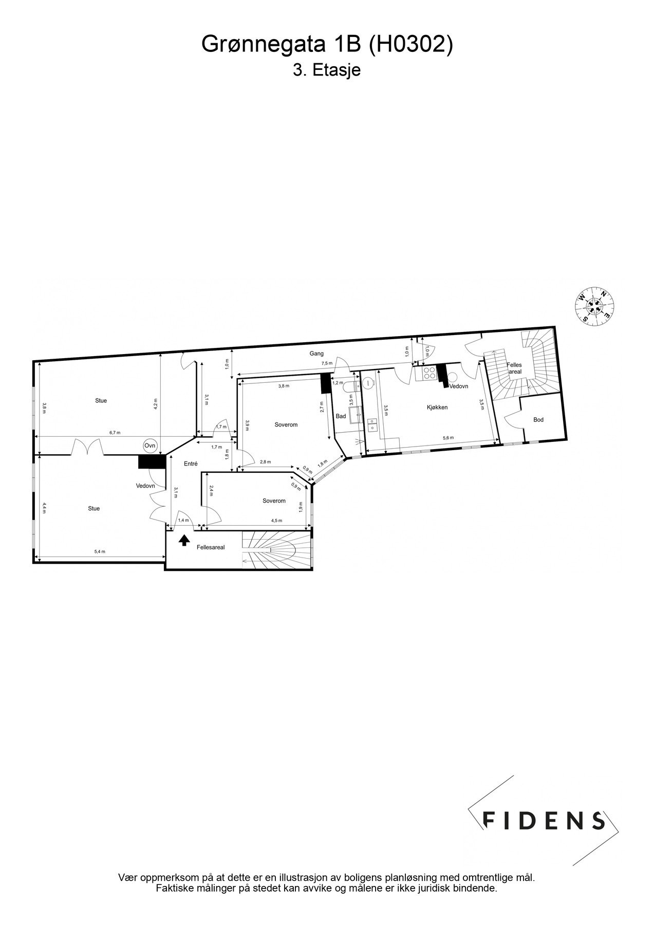 Plantegning Galleribilde