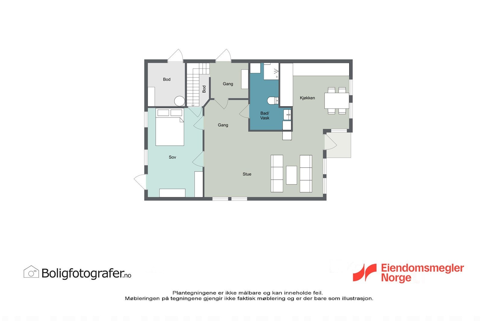 Plantegning 1.etg Galleribilde