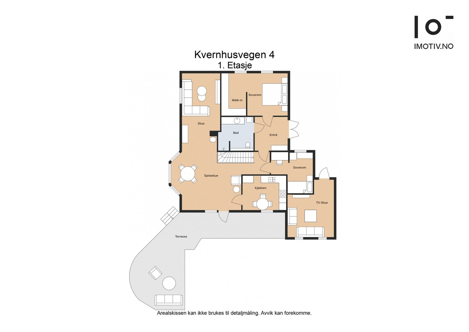 Plantegning hovedetasje - BRA: 106 kvm Galleribilde