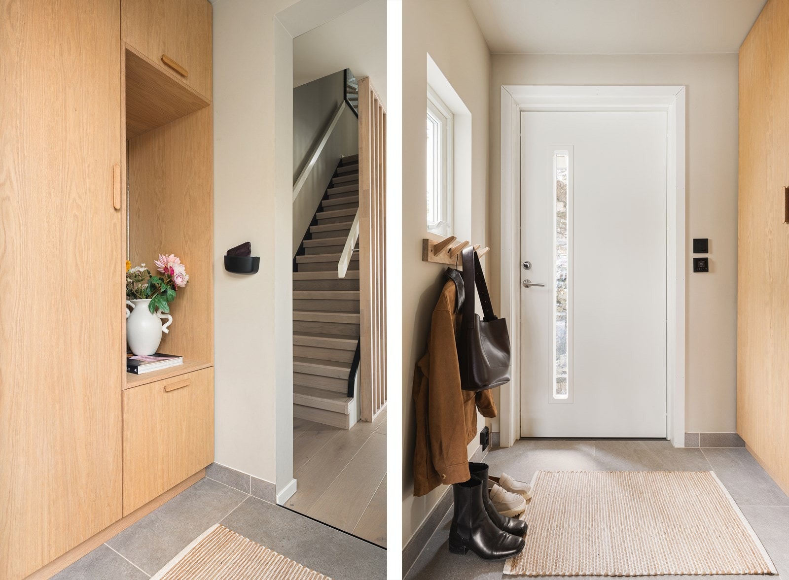 Entré/gang har god plass til å henge fra seg yttertøy og sette fra seg sko Galleribilde
