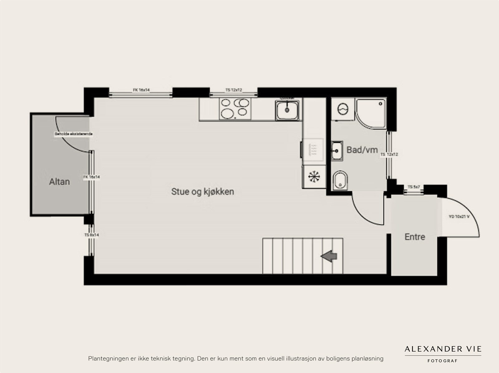 Plantegning 1.etasje Galleribilde