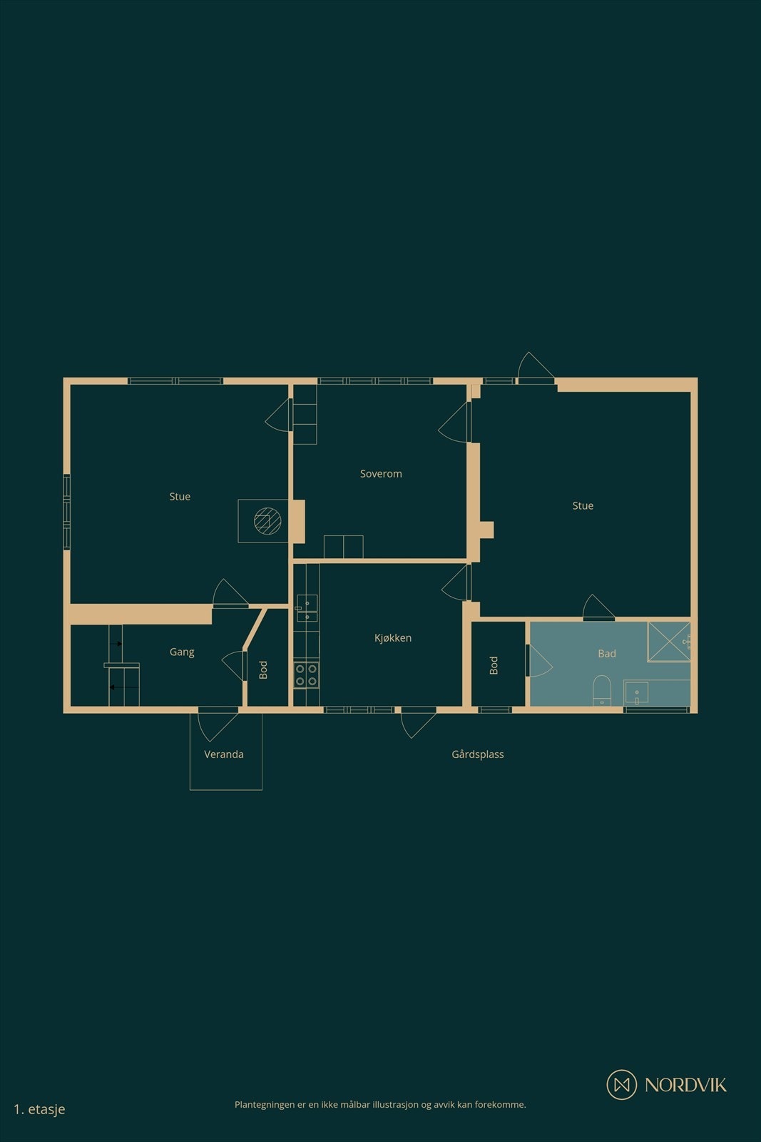 Plantegning Galleribilde