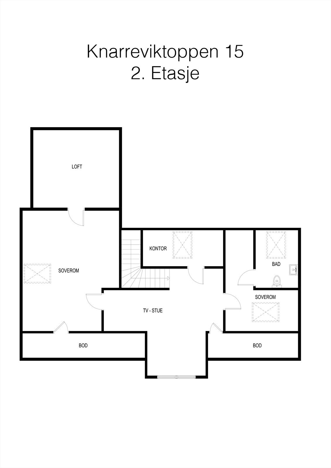 Plantegning 2 etg Galleribilde