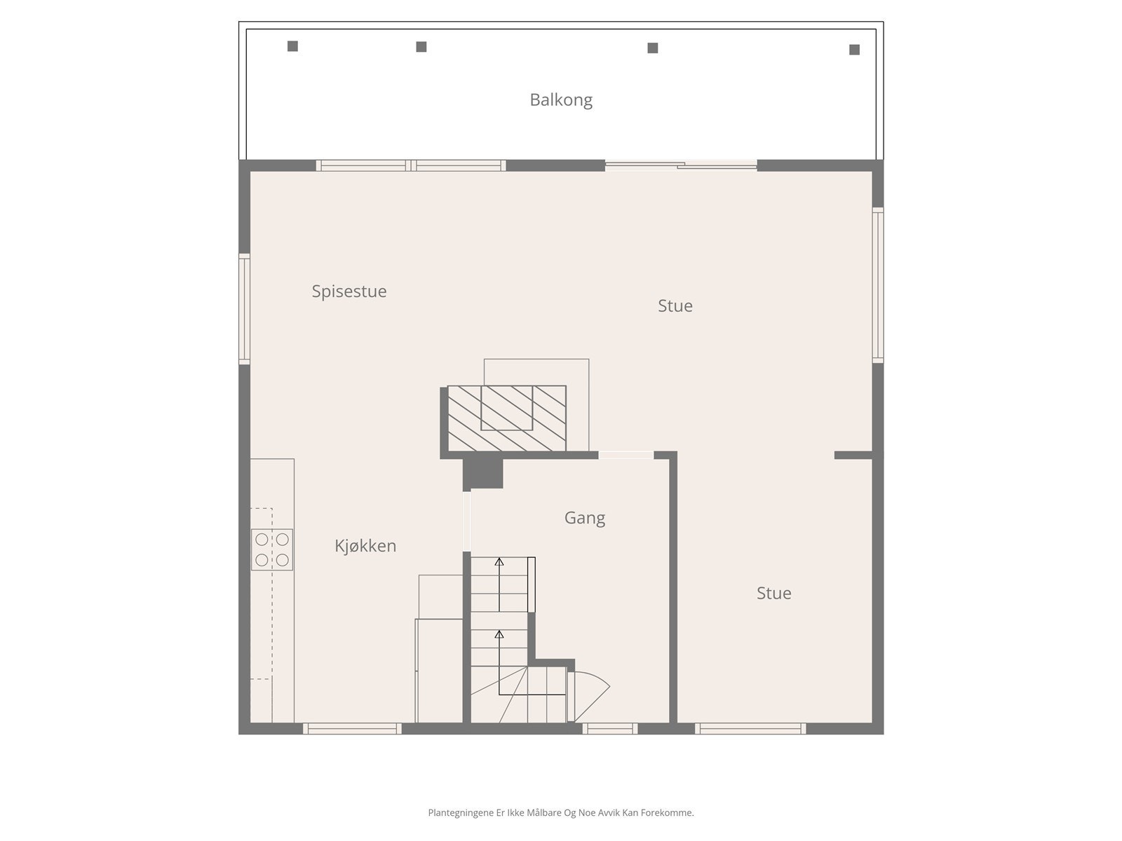 Planløsning hovedplan Galleribilde