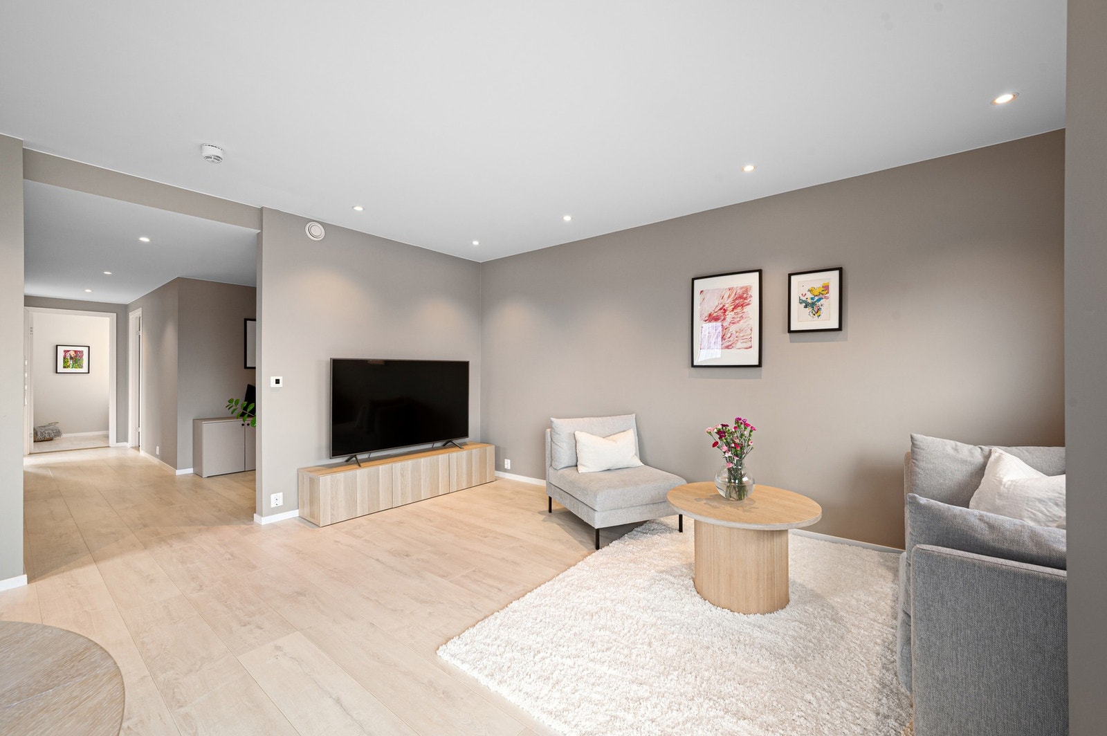 Leiligheten har et bruksareal på 78 kvadratmeter, og er lett å innrede. Galleribilde