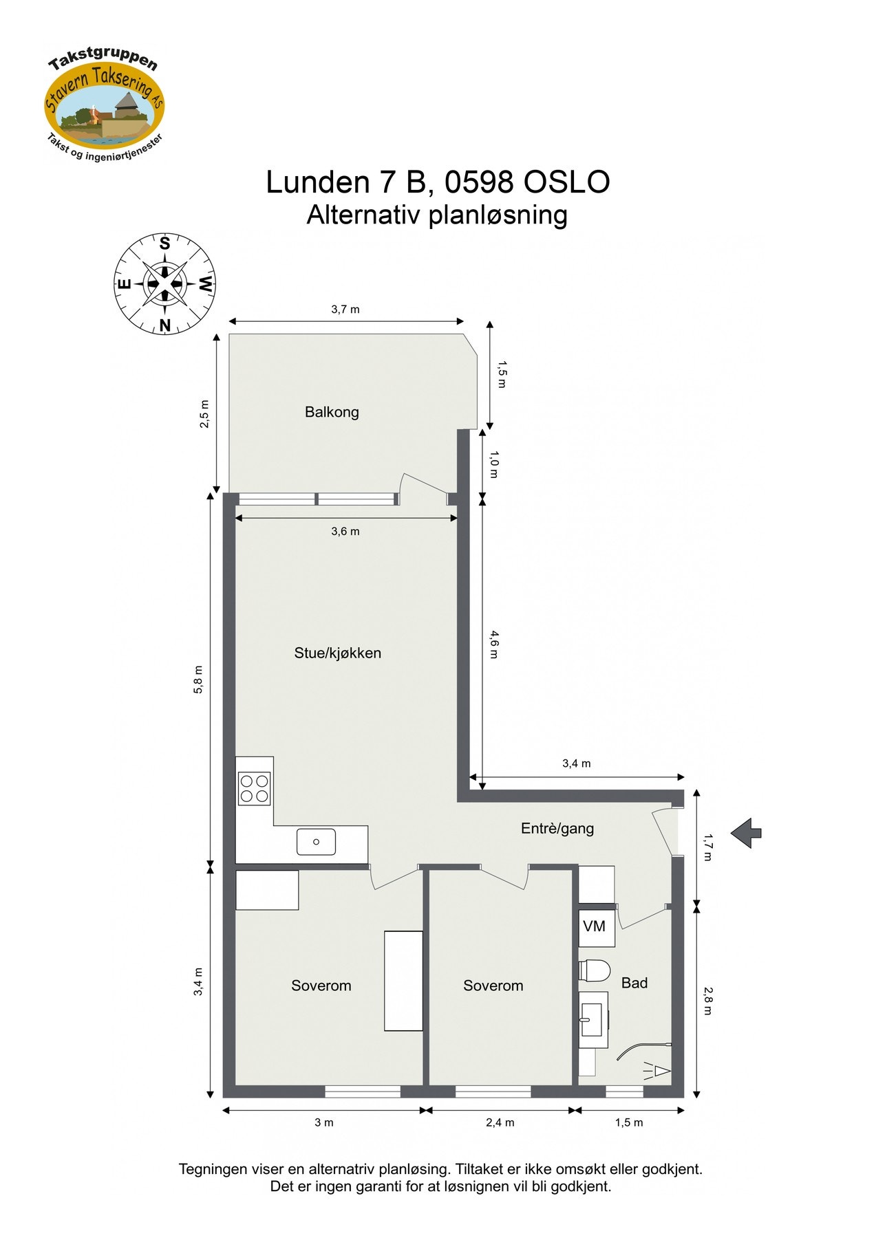 Alternativ planløsning Galleribilde