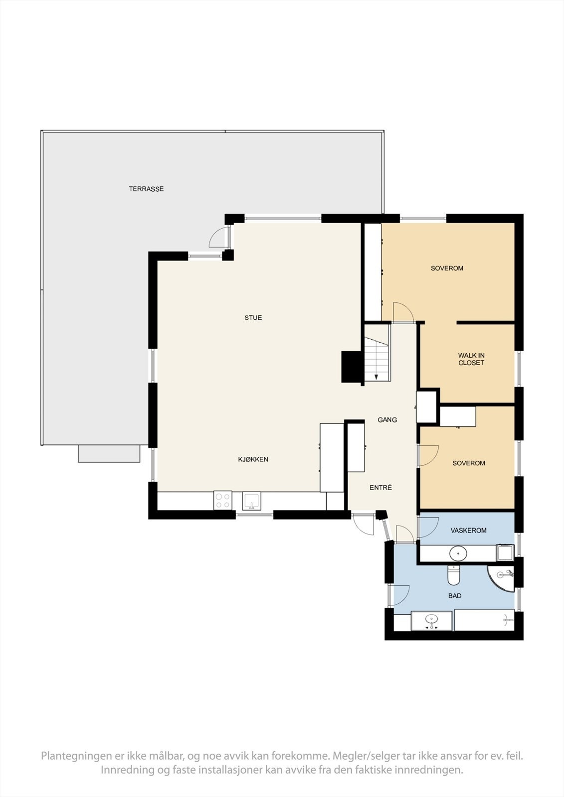 Plantegning 1. etasje Galleribilde