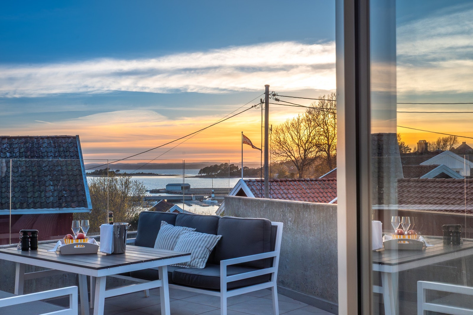 Gode solforhold og flotte solnedganger Galleribilde