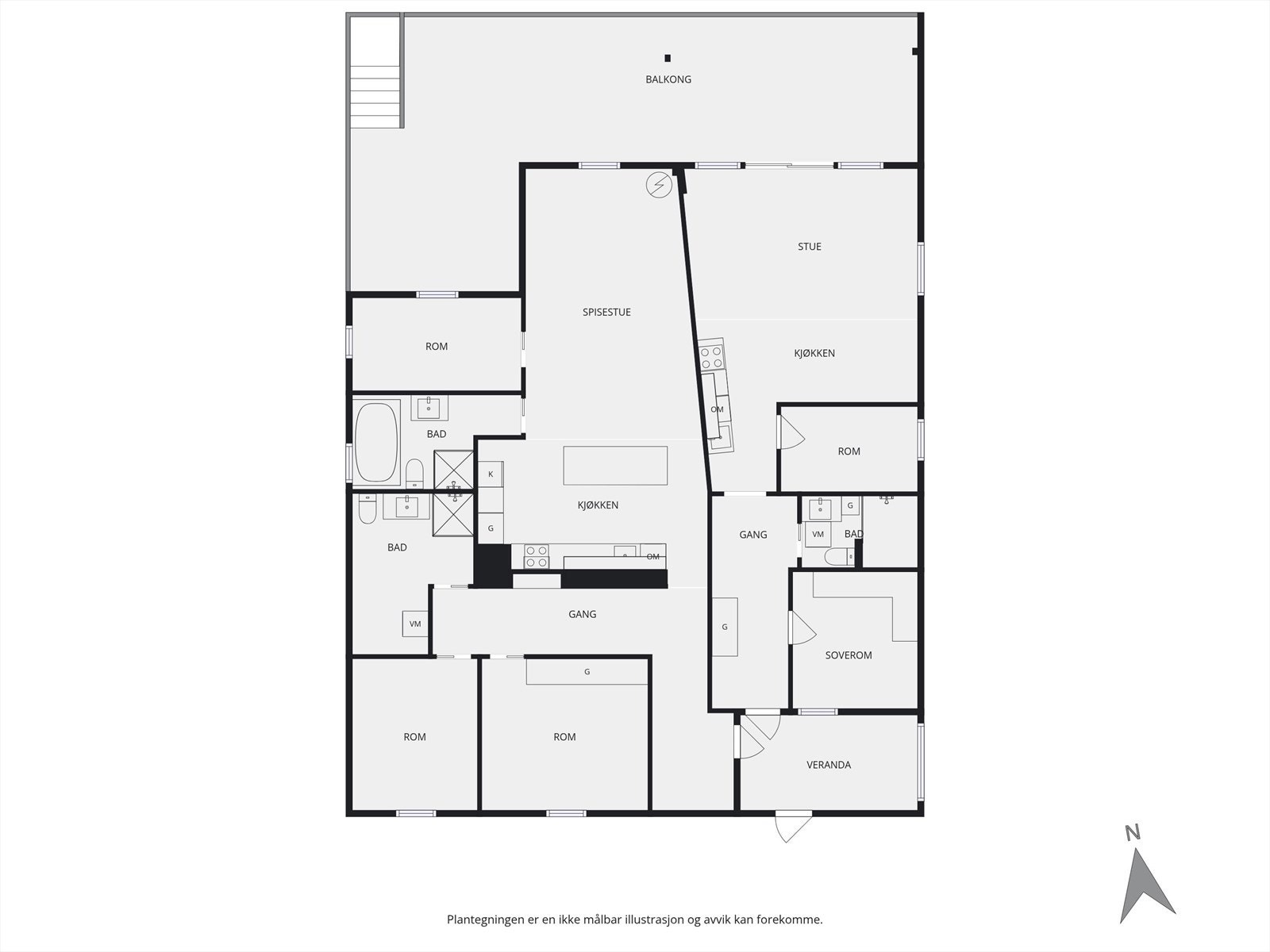 Plantegning Galleribilde