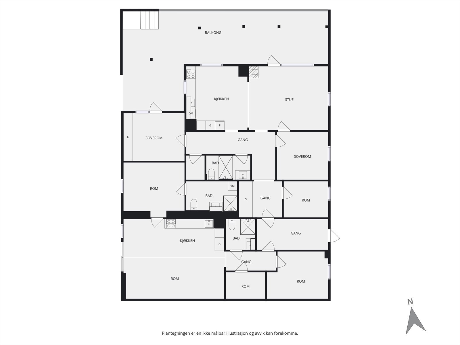 Plantegning Galleribilde