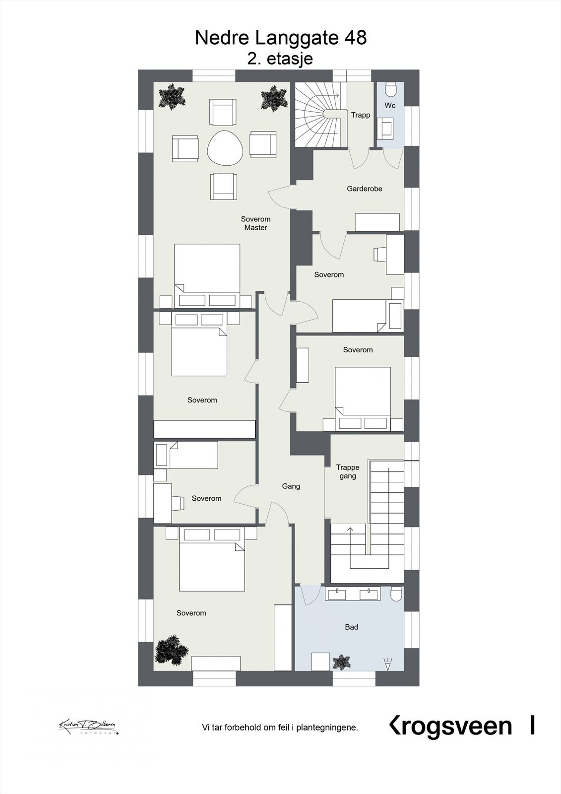 Planskisse 2. etasje. Galleribilde