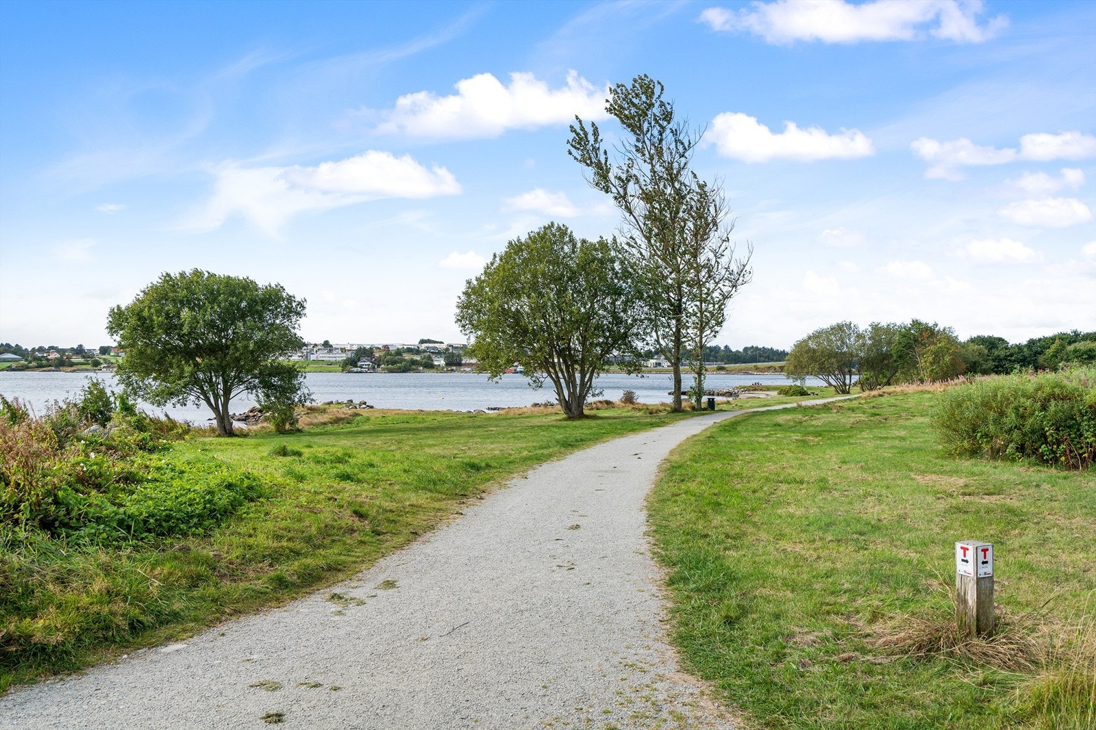 Flott tursti langs Hafrsfjord. Galleribilde