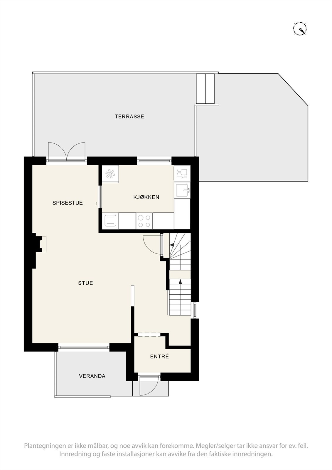 Plantegning av hovedplan Galleribilde