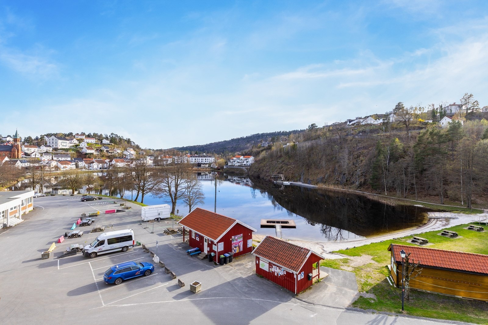 Utsikt fra balkong Galleribilde