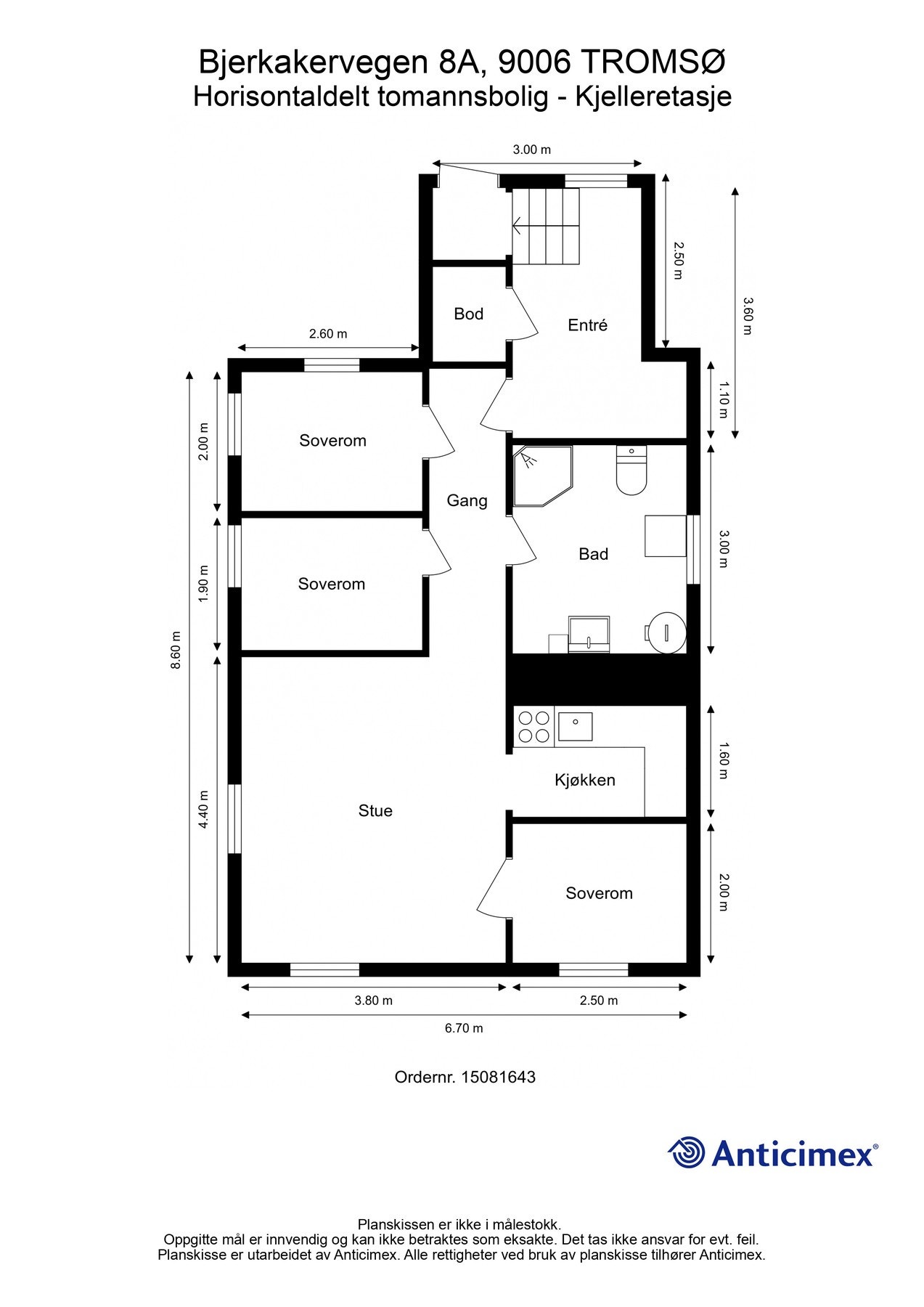 Plantegning 2.etasje Galleribilde