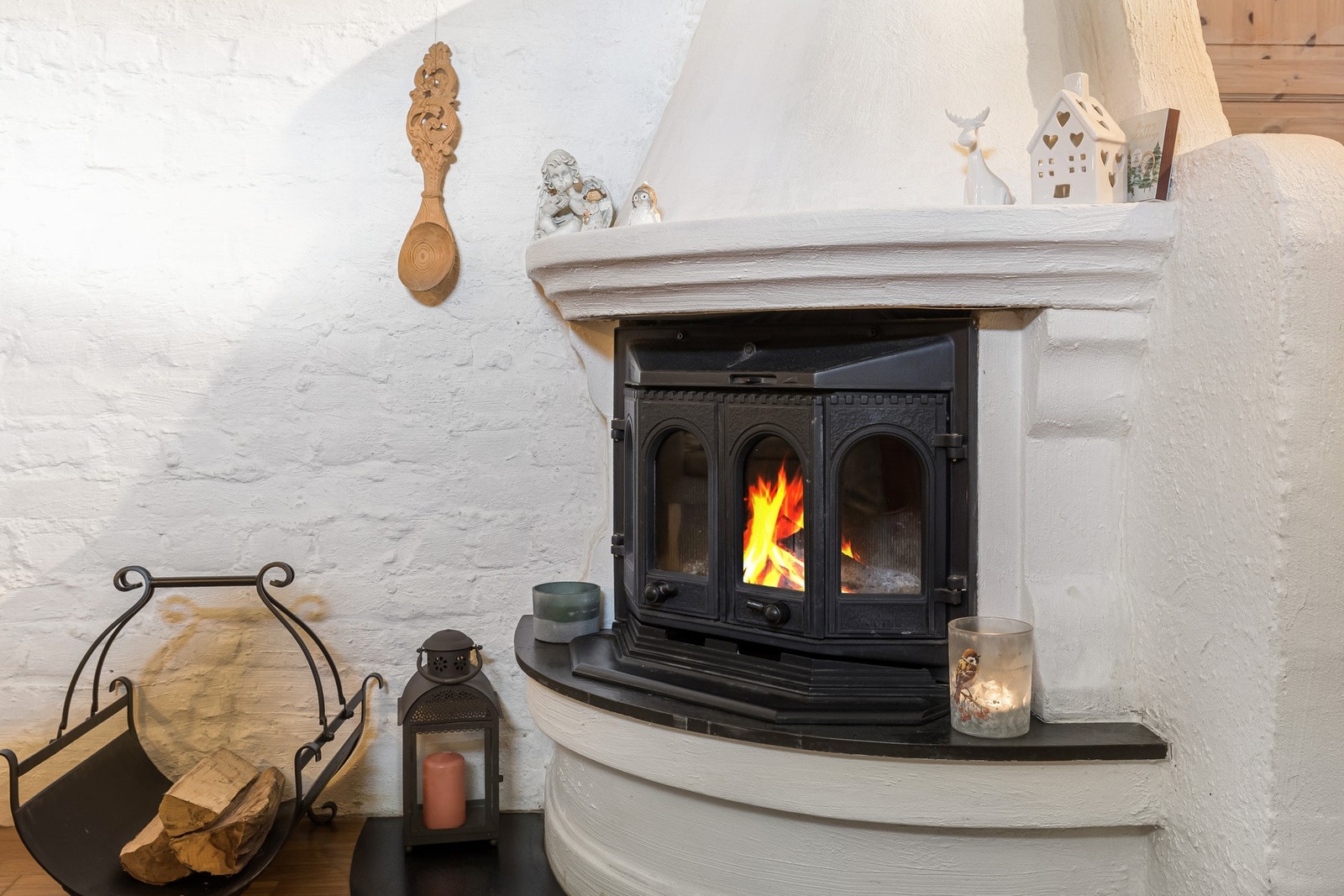 En hyggelig peis gir rikelig med varme og hygge. Galleribilde