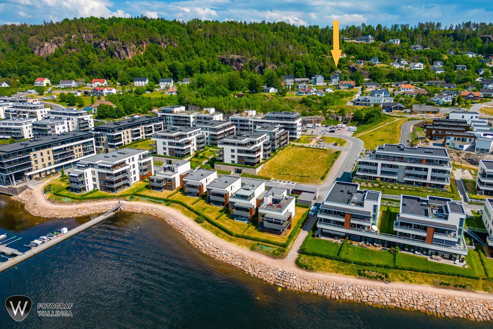 Det er ikke langt til Engersand Havn fra boligen. Galleribilde