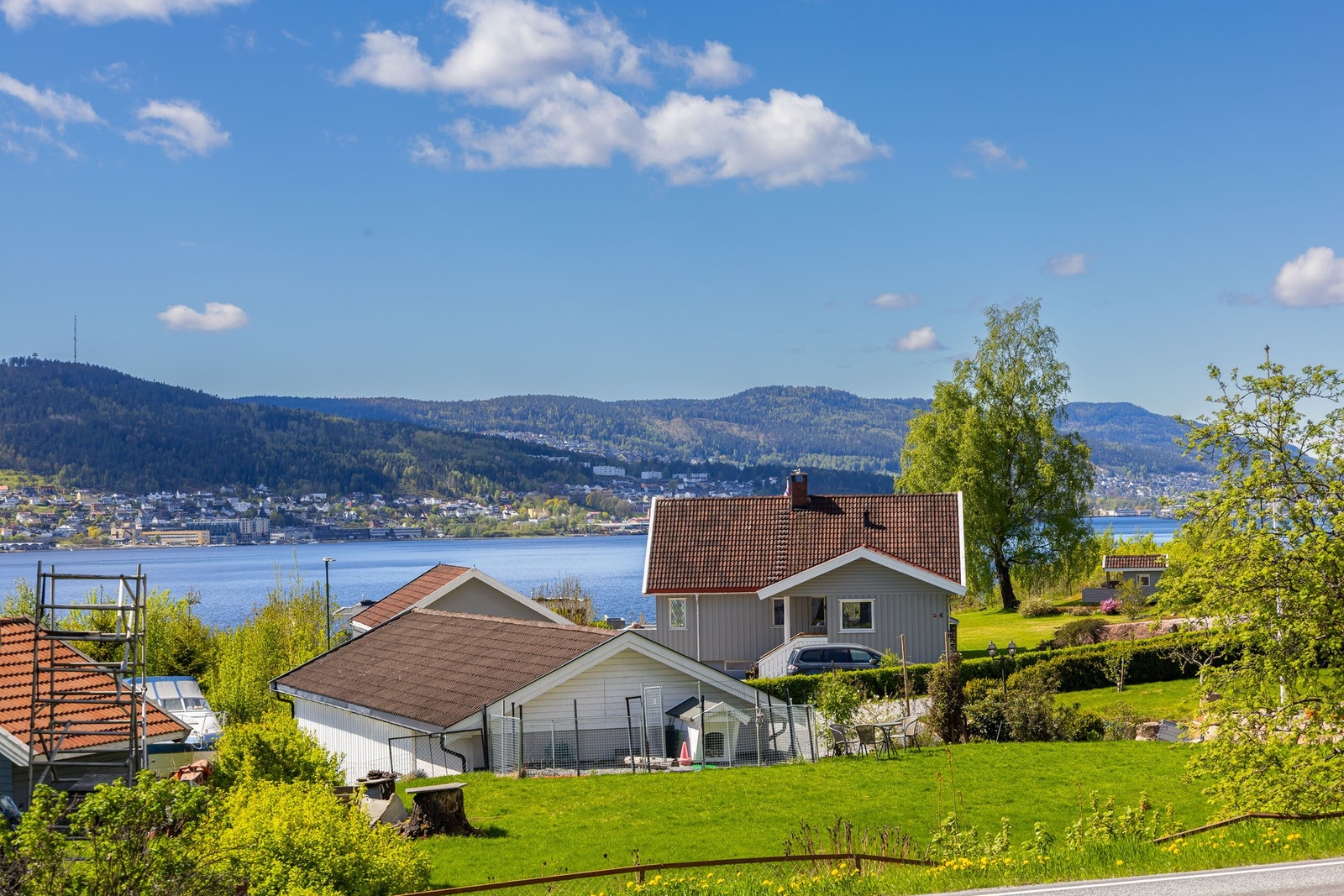 Her kan man også nyte utsikt mot Drammensfjorden. Galleribilde
