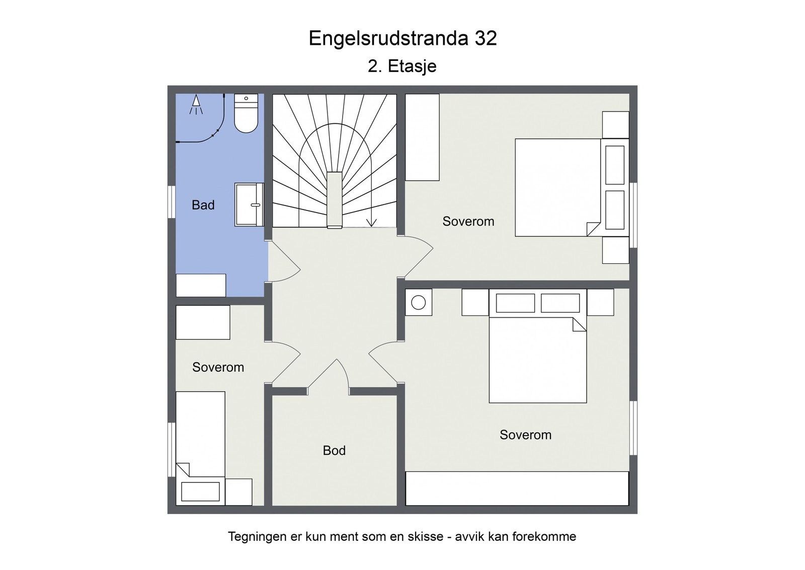 Planskisse 2.etg Galleribilde
