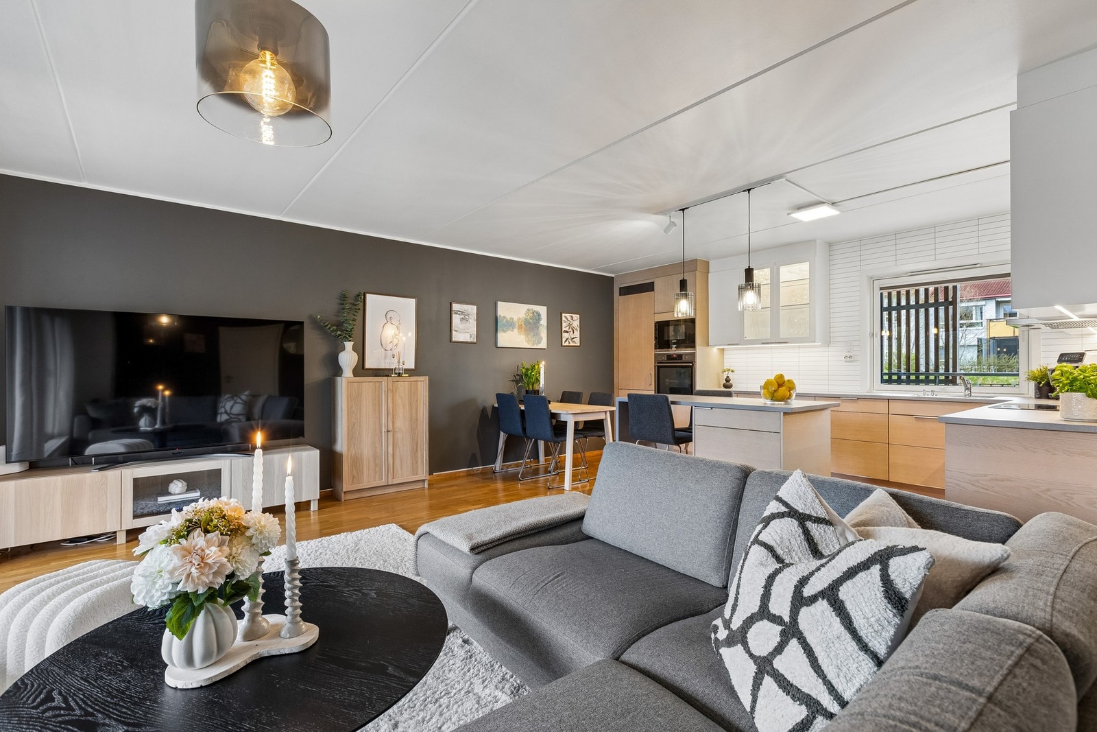 Her får du en 3-roms borettslagsleilighet med en effektiv planløsning. Galleribilde