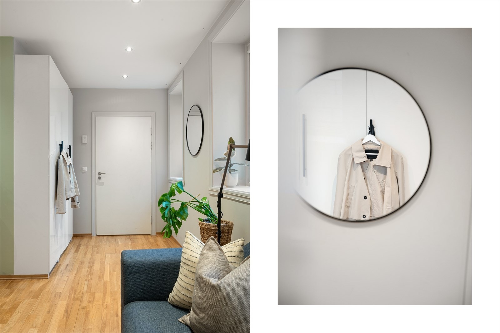 - Velkommen inn i en lys og innbydende entré/gang - Galleribilde