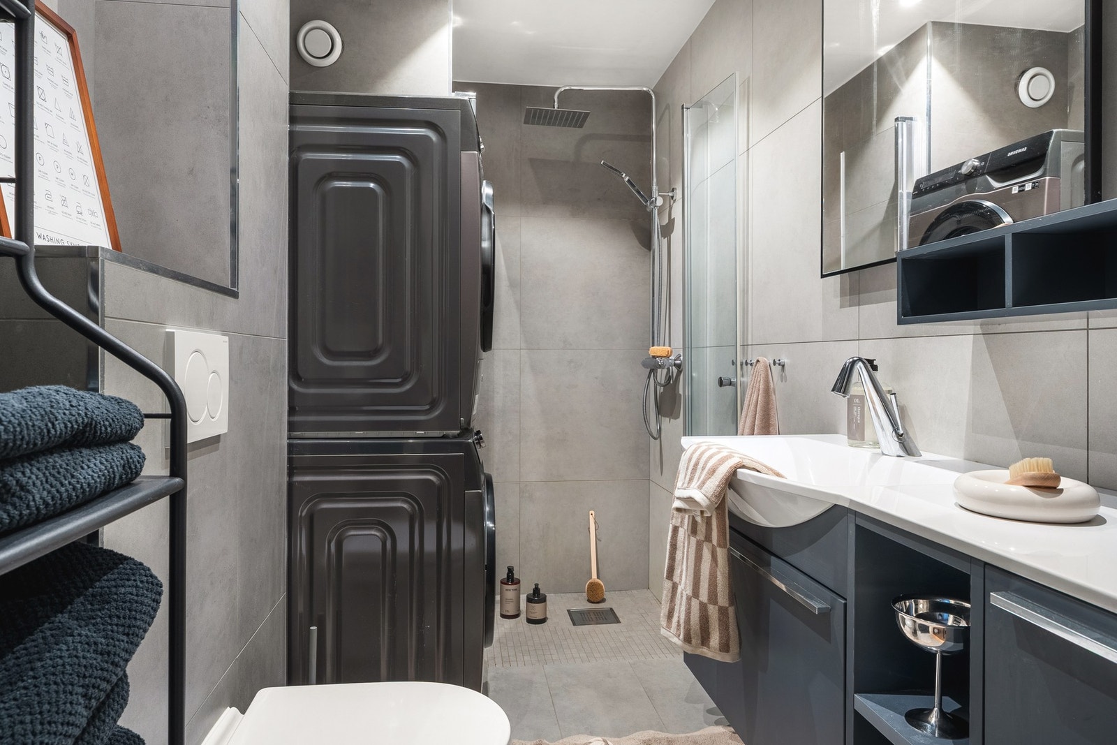 Badet har varmekabler i gulvet som sørger for ekstra komfort. Galleribilde