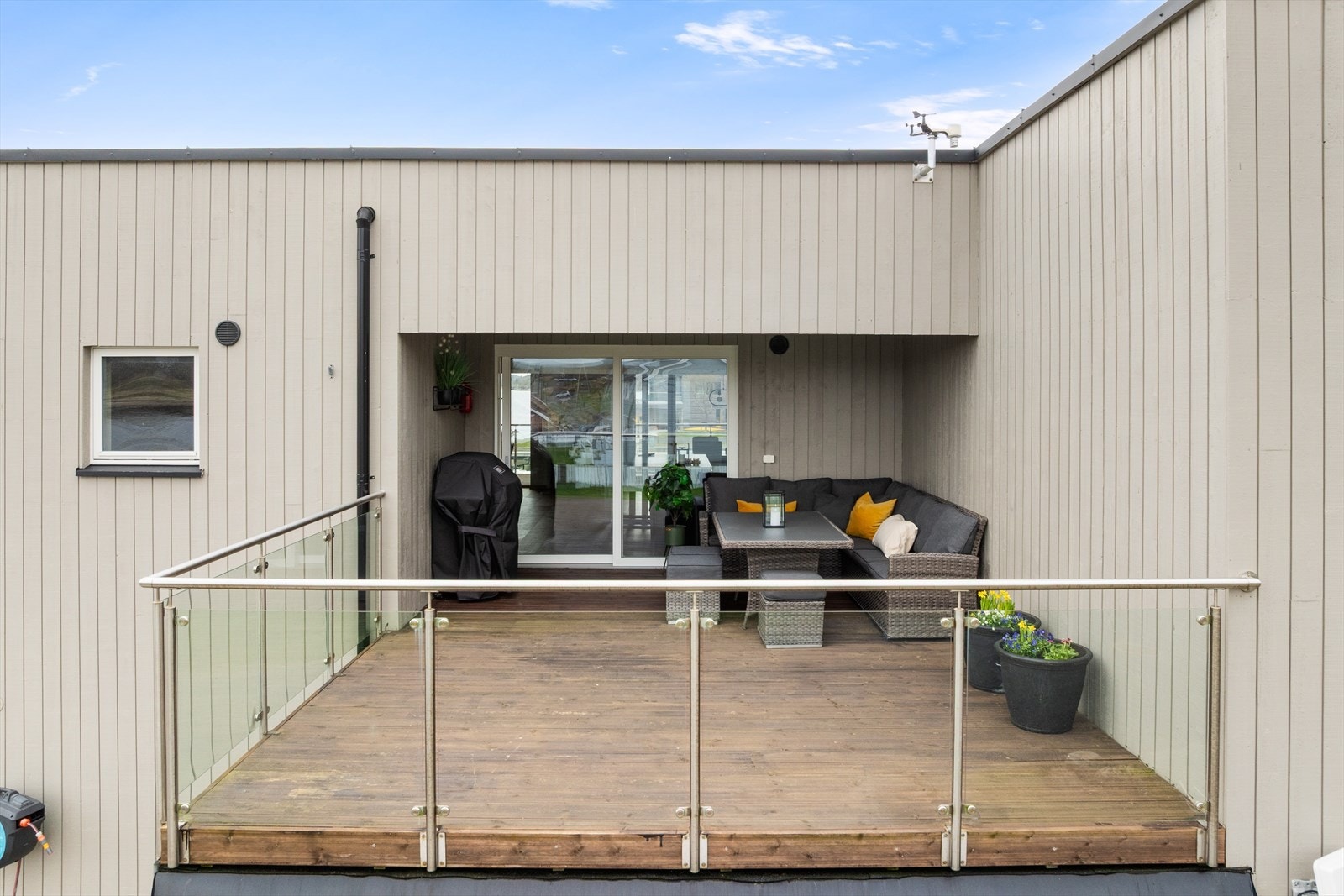 Terasse over carport Galleribilde