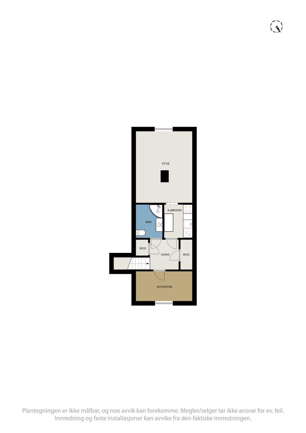 Plantegning loft Galleribilde