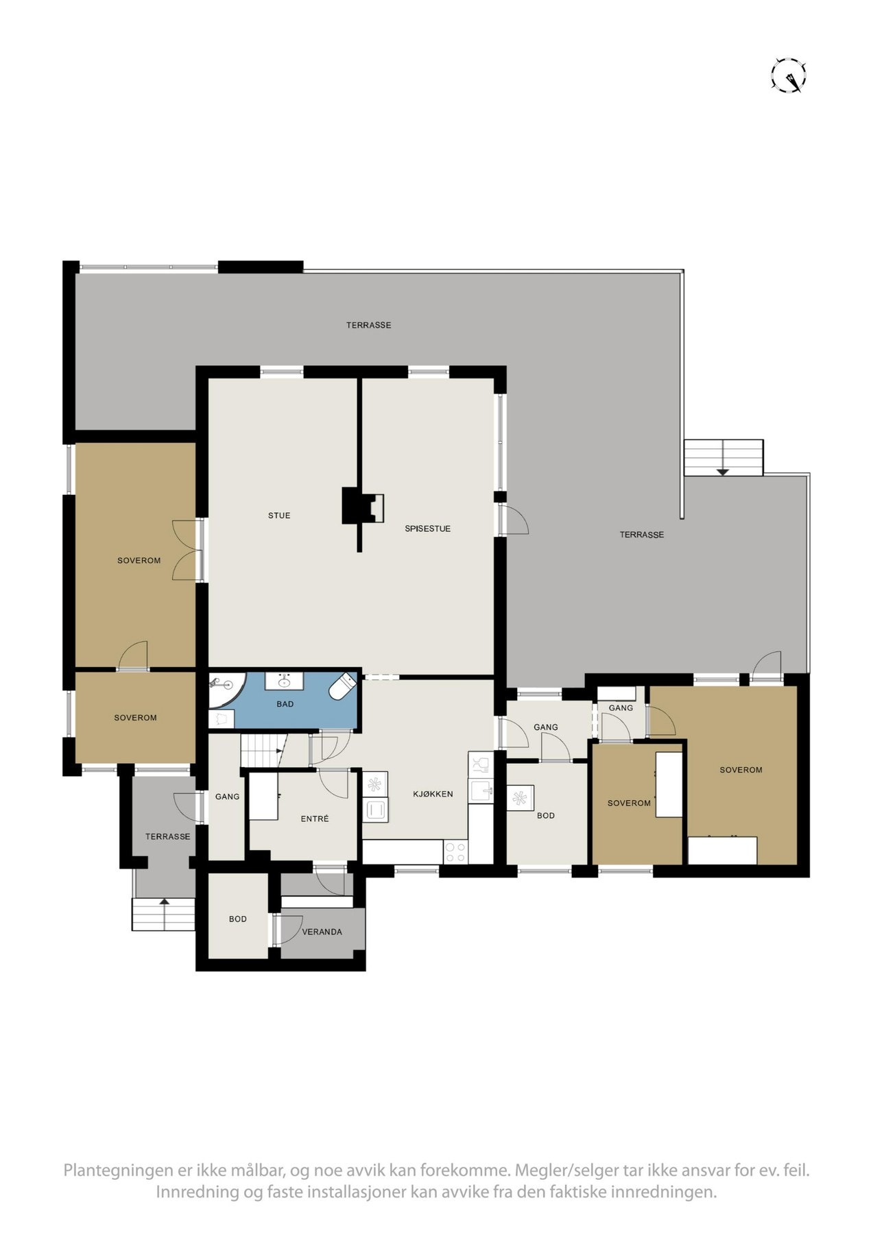 Plantegning hovedetasje Galleribilde