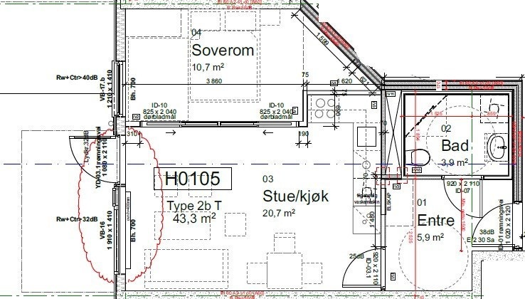 Plantegning Galleribilde