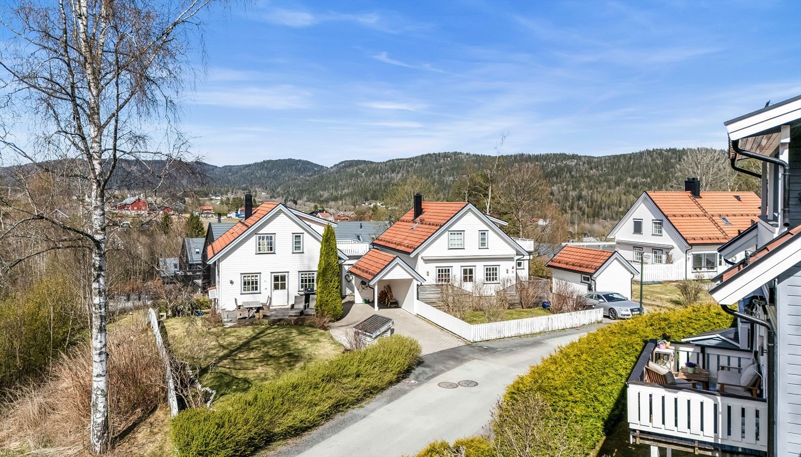 Utsikt fra balkong. Galleribilde