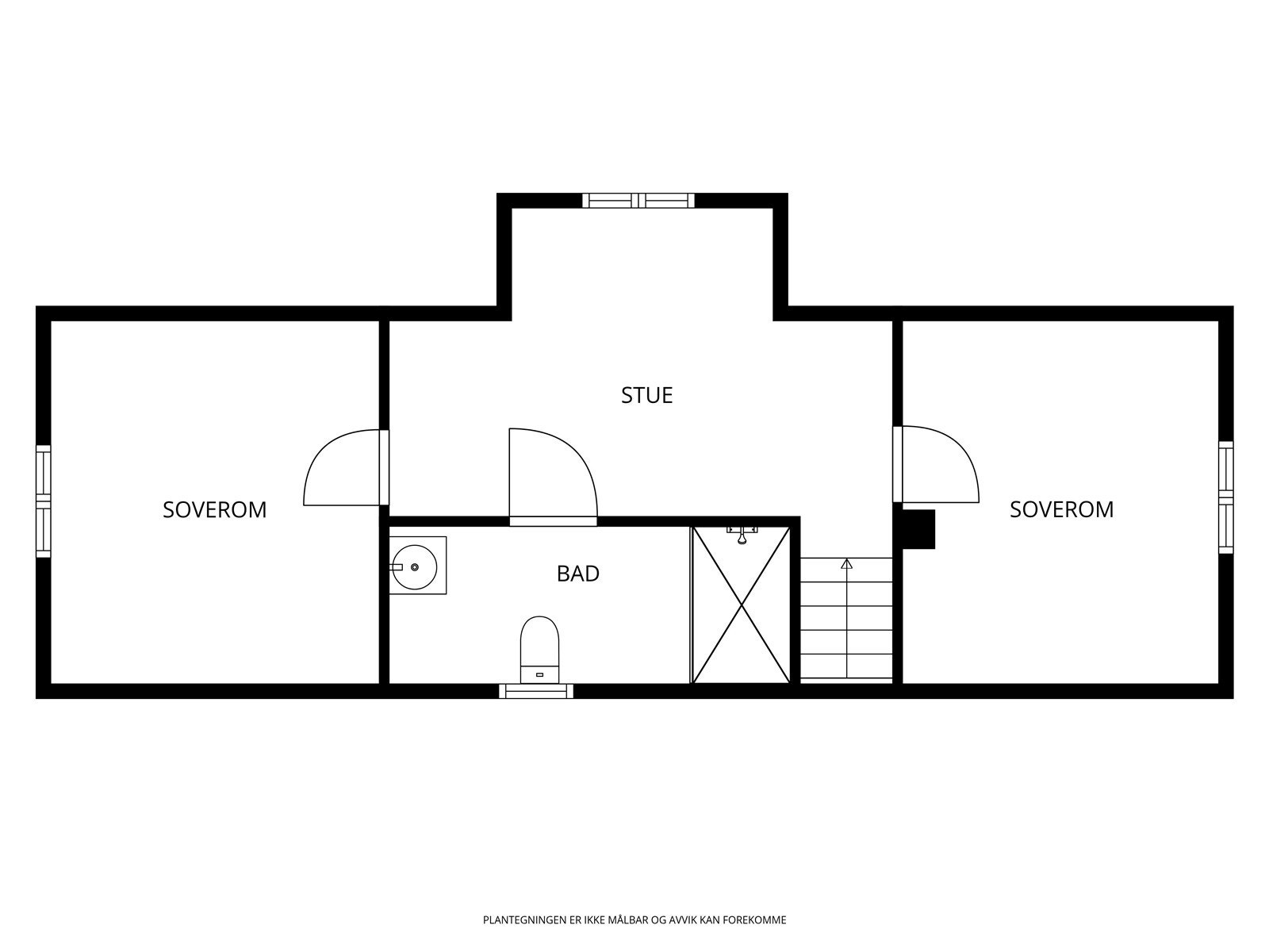 Planskisse loftsetasje. Galleribilde