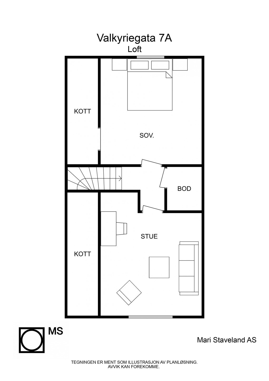 Plantegning | Loft Galleribilde