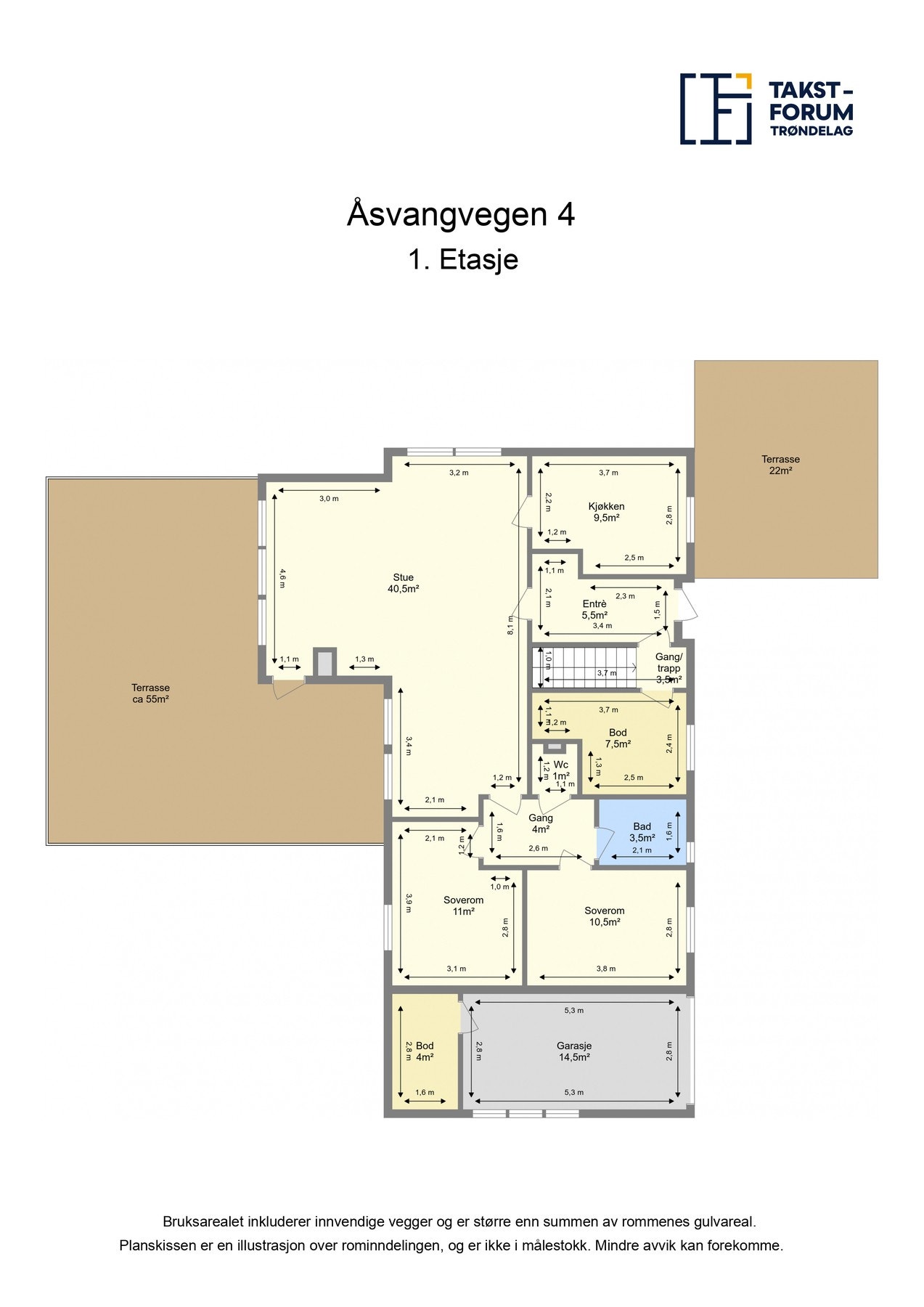 Plantegning - 1. etasje Galleribilde