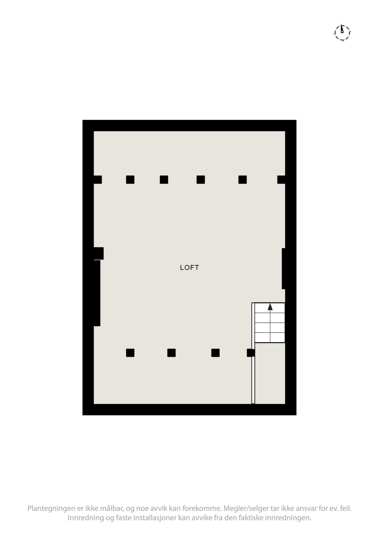 Plantegning loft Galleribilde