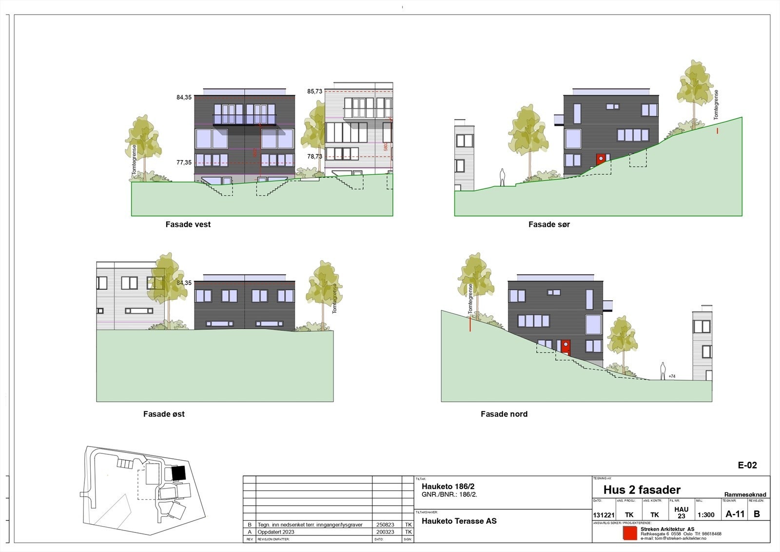 Fasader hus 2. Galleribilde
