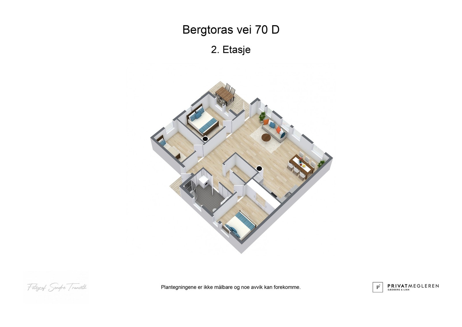 Plantegning - Bergtoras Vei 70D Galleribilde