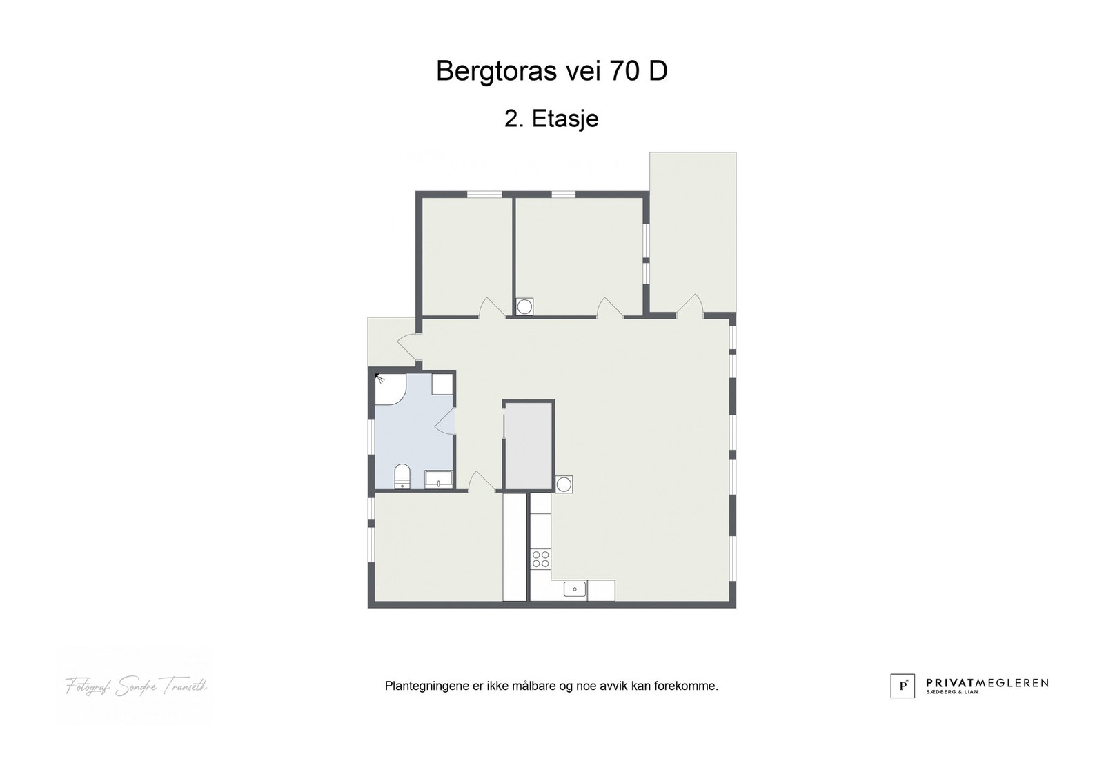 Plantegning - Bergtoras Vei 70D Galleribilde