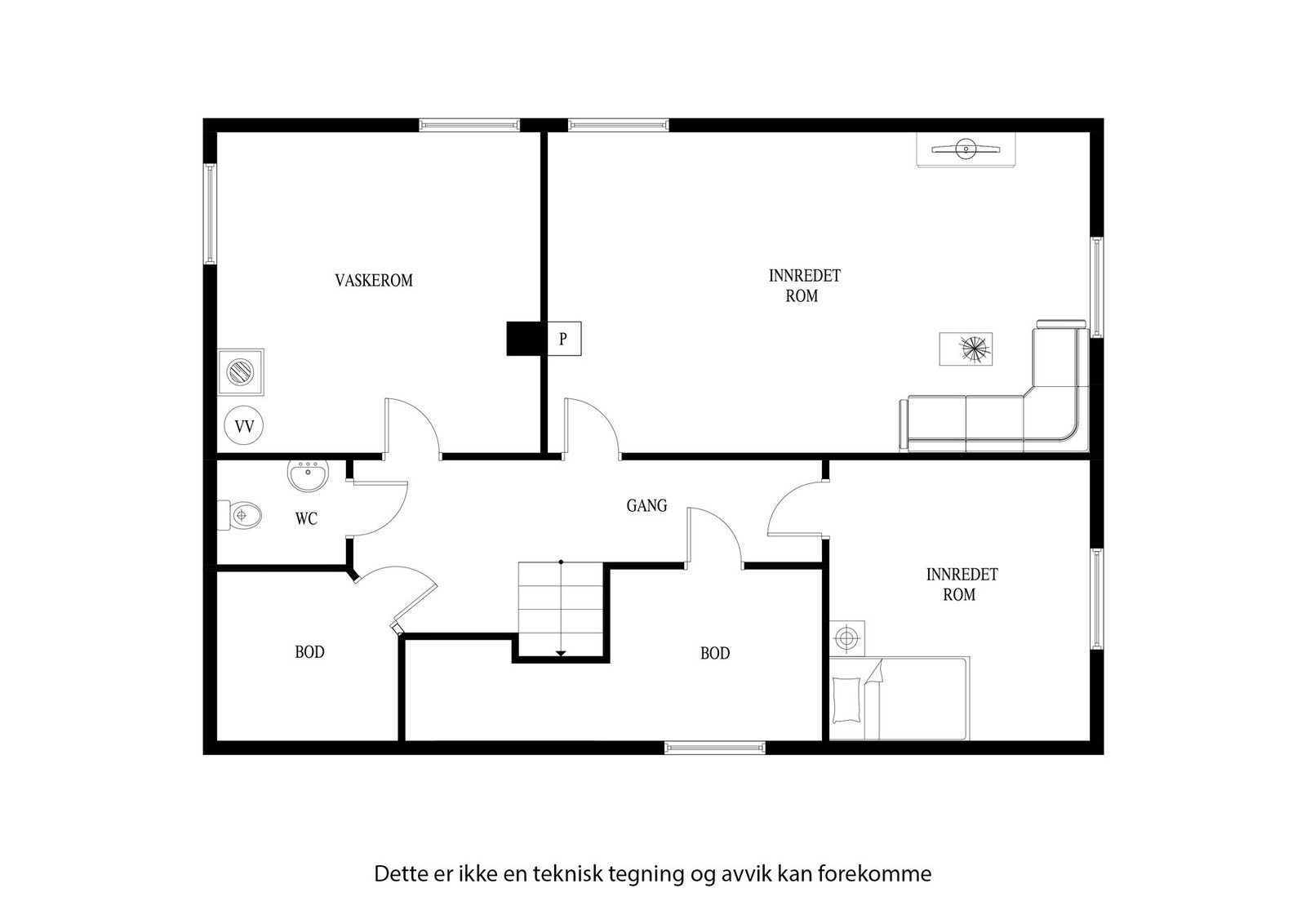 Planløsning nede Galleribilde