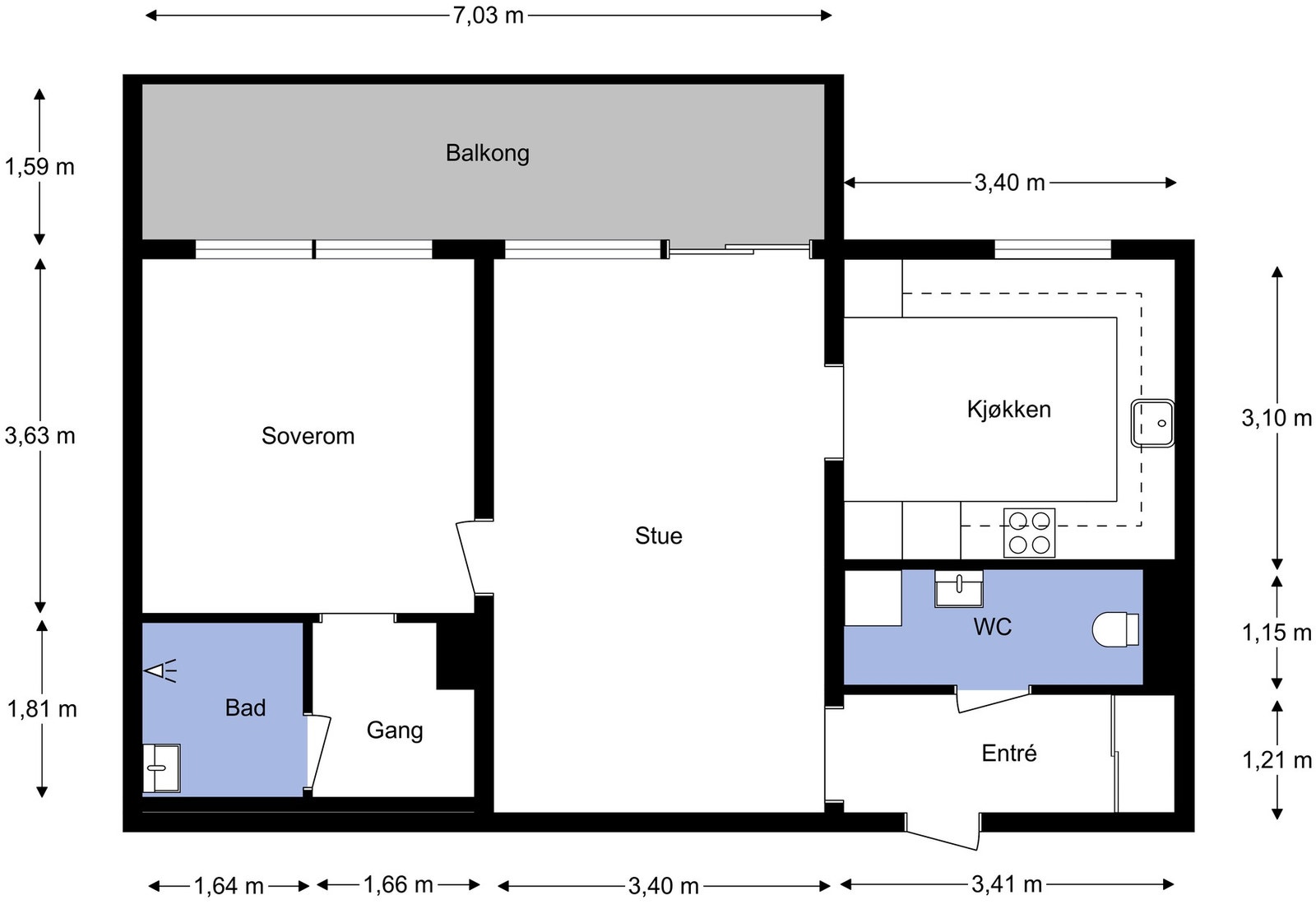 Planskisse Galleribilde