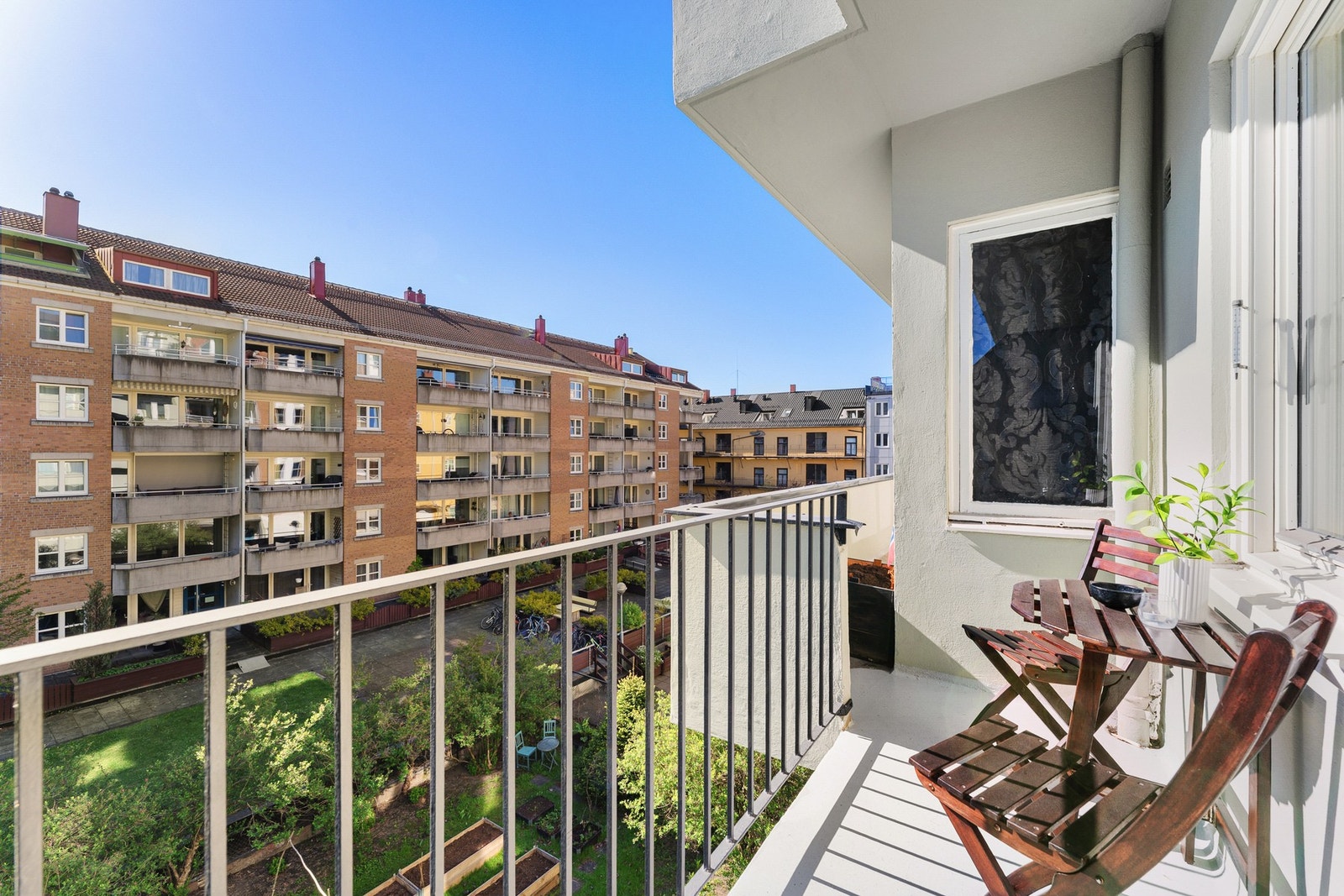 Flott utsyn fra balkongen. Galleribilde