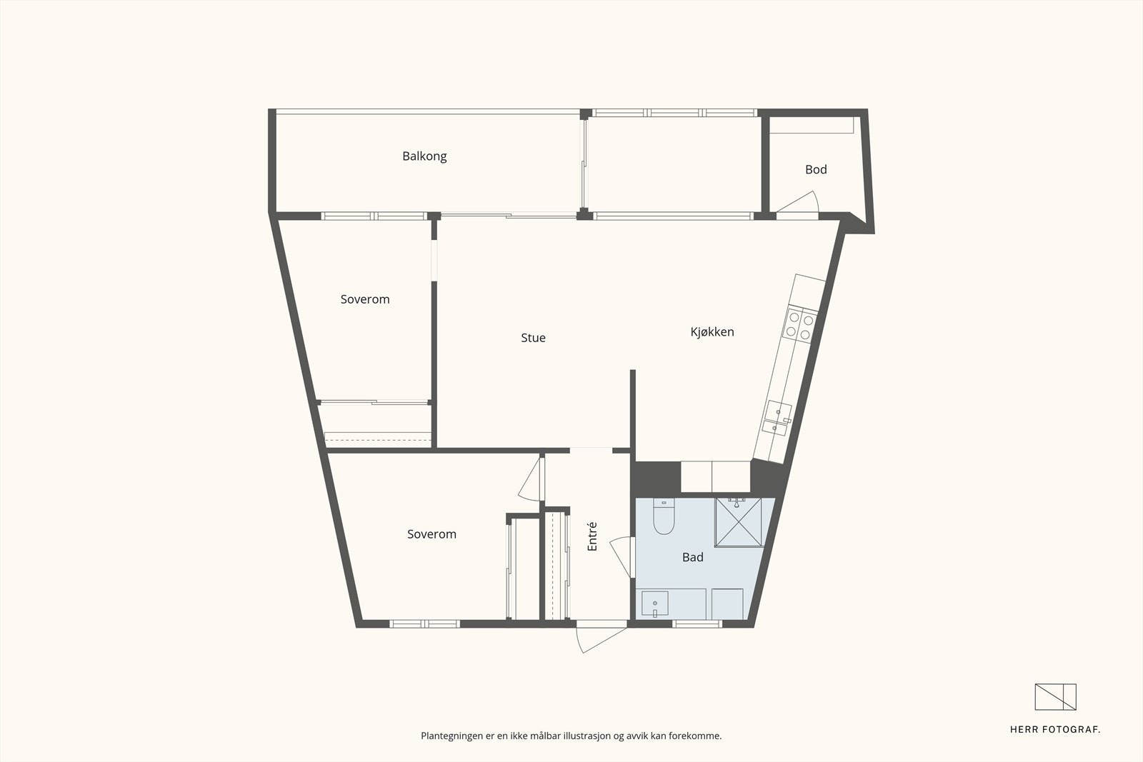 Plantegning Galleribilde